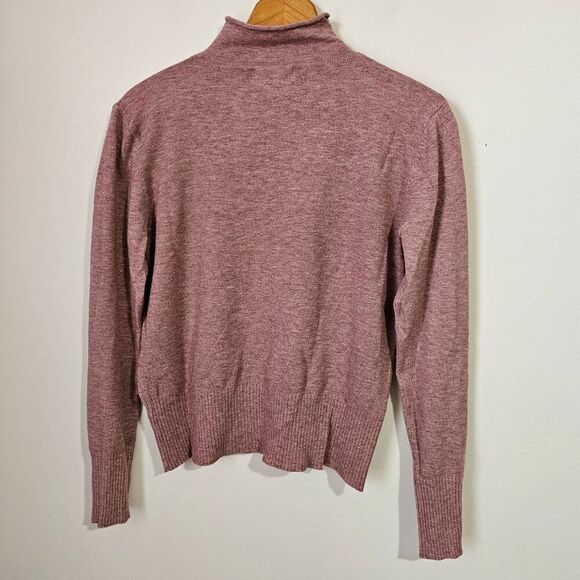 EUC BECOOL PINK KNIT MOCK NECK SOFT SWEATER TOP SIZE SMALL - Picture 2 of 13